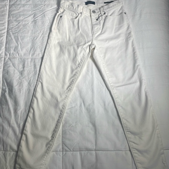 BNWOT Banana Republic Women’s White High Rise Straight Jeans Size 25 Petite - Picture 1 of 7